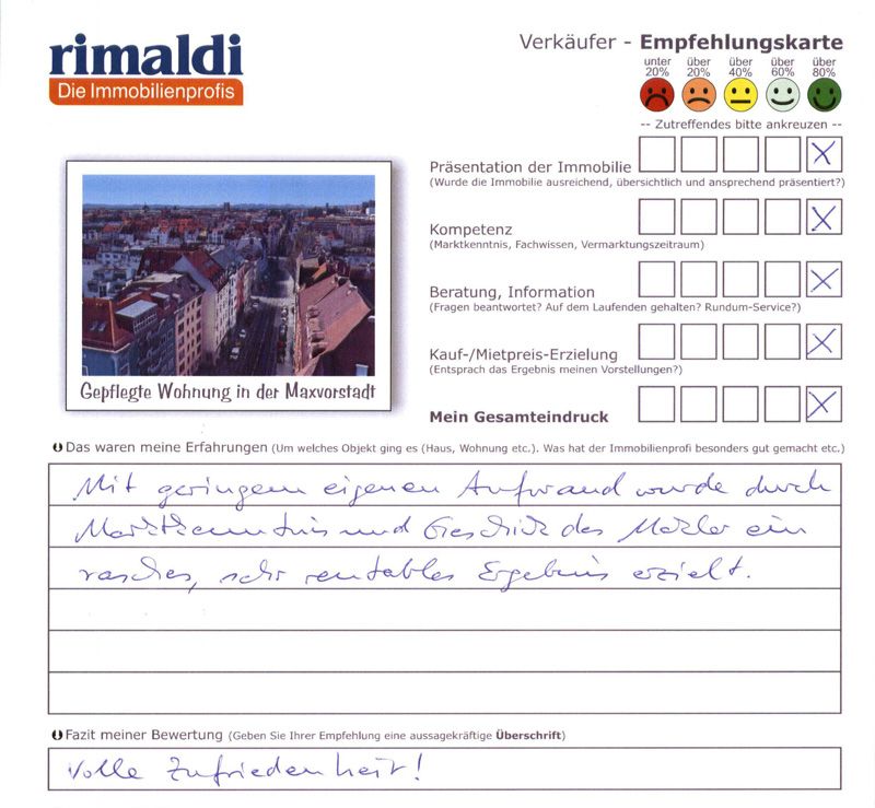 Bewertung Wohnungsverkauf 1,5-Zimmer-Apartment Wohnung in München Maxvorstadt 