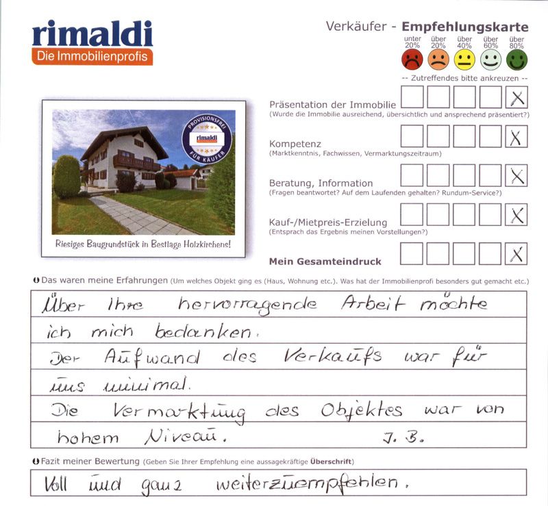 Bewertung Verkauf Baugrundstück Grundstück in Holzkirchen 