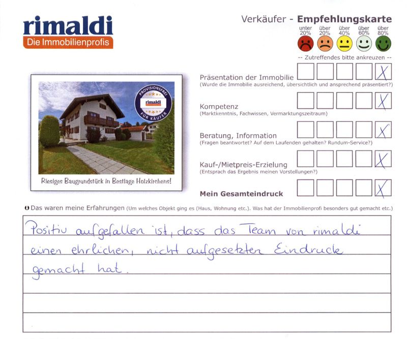Bewertung Immobilienverkauf Baugrundstück Grundstück in Holzkirchen Oberland 