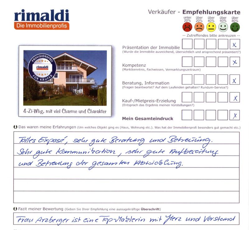 Bewertung Verkauf 4-Zimmer-Wohnung Bad Endorf Landkreis Rosenheim